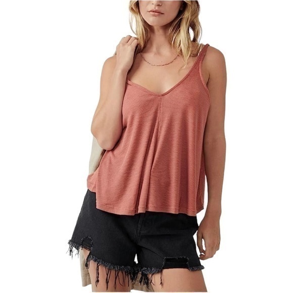 Free People | Tops | Free People Rust Tank Top | Poshmark